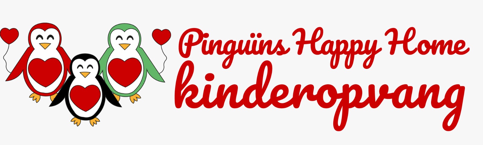 logo tekst met penguins